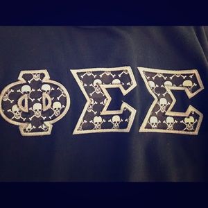 Phi Sigma Sigma Black Sweatshirt Sz Large